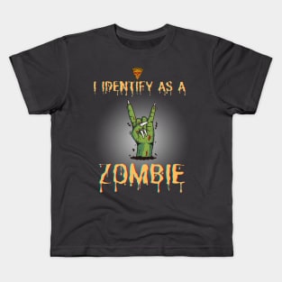 I identify as a Zombie hand Kids T-Shirt